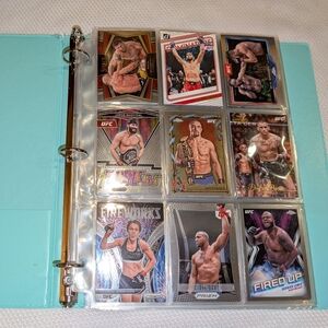 UFC Trading Cards Binder Collection 🏆 100 UFC Ultimate Fighting Card Lot 🔥